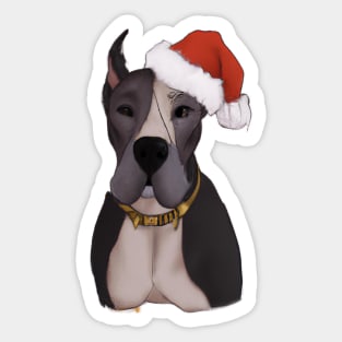 Cute Great Dane Drawing Sticker